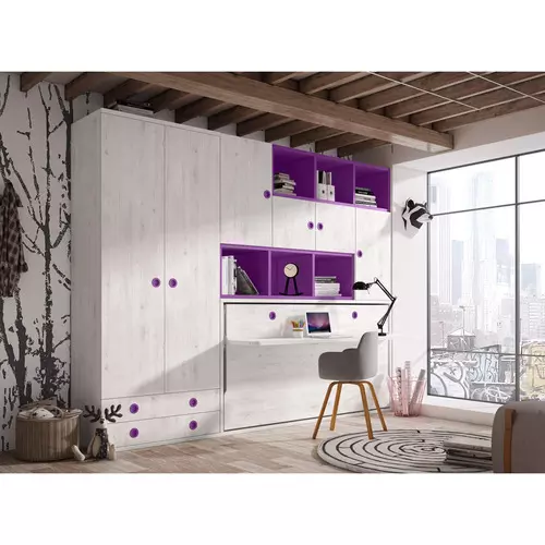 Cama plegable con encimera 