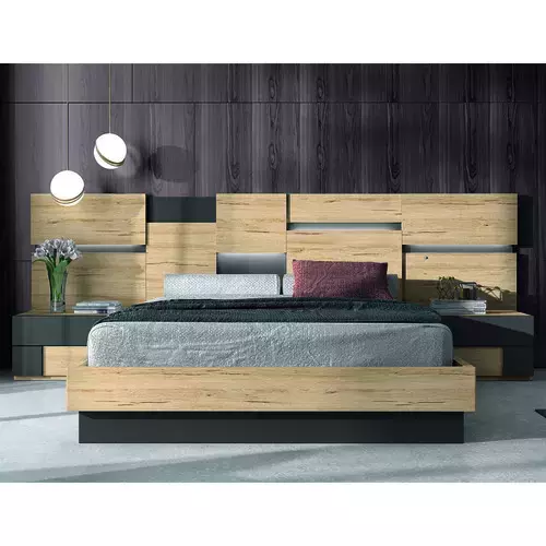 Dormitorio madera de matrimonio en Madrid