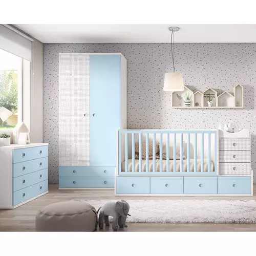 Cuna Convertible 90x190 + Colchón: Todo en Uno