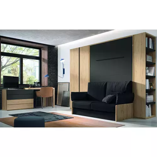 Cama abatible vertical con sofá incluido