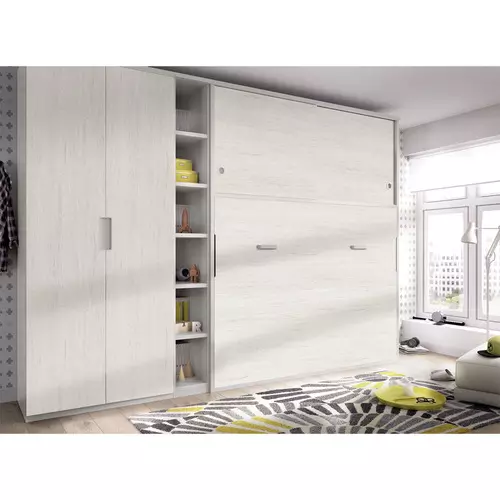 Cama plegable horizontal con armario en Madrid
