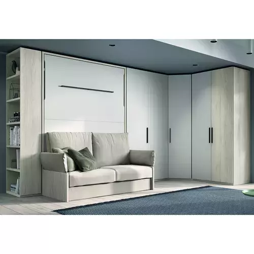 Cama abatible de matrimonio con sofa integrado 