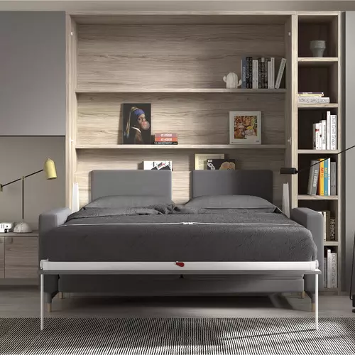 Cama Plegable Vertical con Sofá Integrado en Madrid
