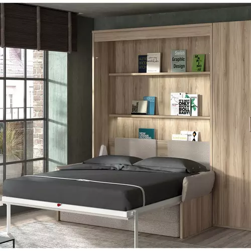 Cama de Matrimonio Abatible con Sofá Integrado en Madrid