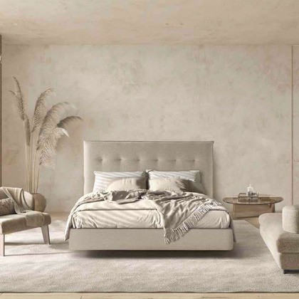 Cabecero con diseño de puntos en Madrid