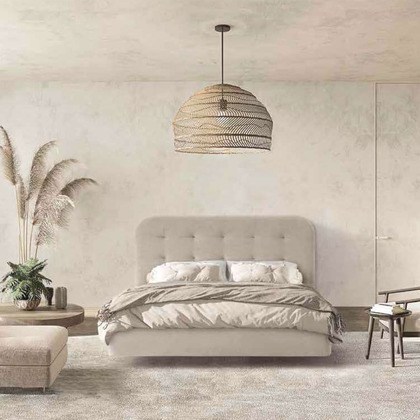 Cabecero tapizado ergonómico con efecto acolchado en Madrid