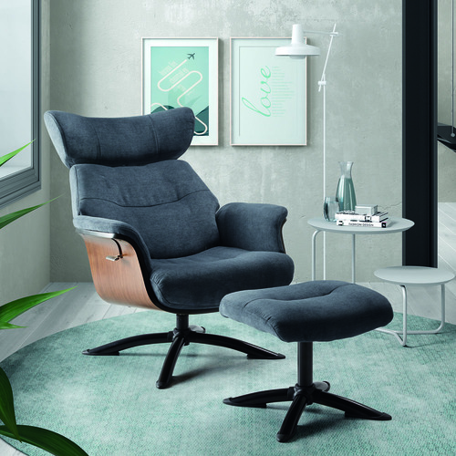 Sillón eléctrico de madera maciza con acolchado de alta densidad