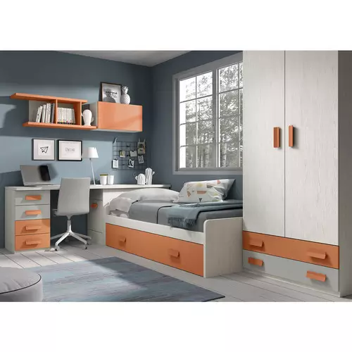 Habitación juvenil con diseño moderno 