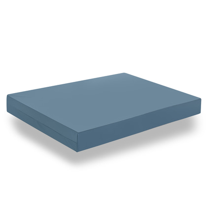 Colchón articulado para cama de hospital con funda azul en Madrid